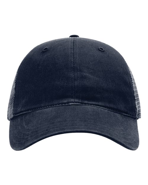 Richardson 111 Garment-Washed Trucker Cap #color_Navy
