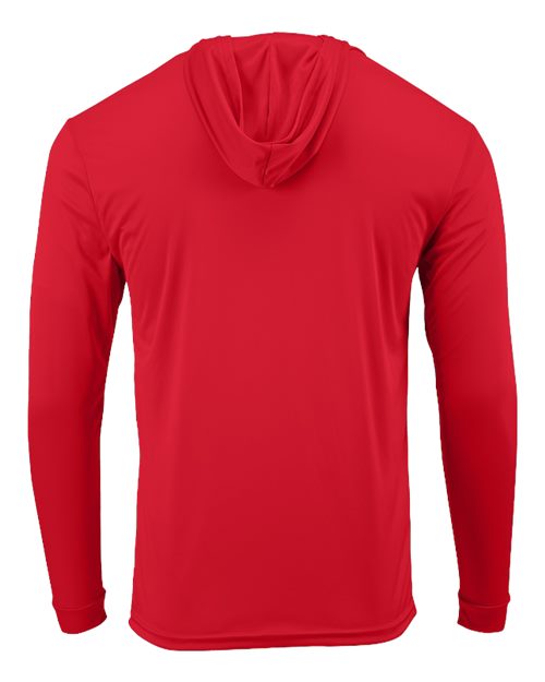 Paragon 220P Bahama Performance Hooded Long Sleeve T-Shirt #color_Red