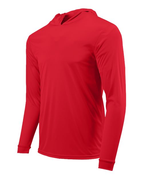 Paragon 220P Bahama Performance Hooded Long Sleeve T-Shirt #color_Red