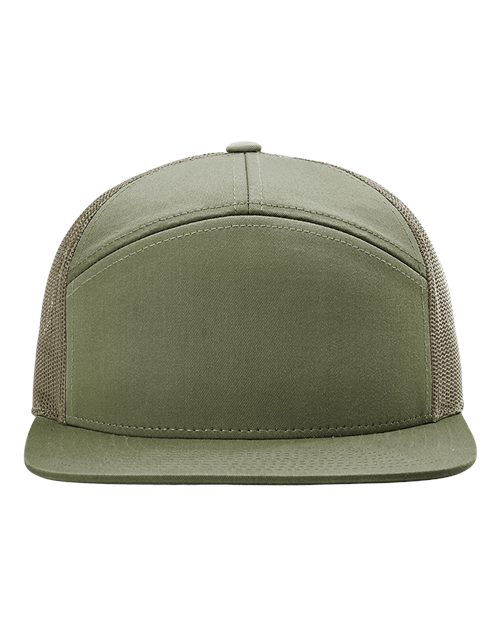 Richardson 168 Seven-Panel Trucker Cap #color_Loden Green
