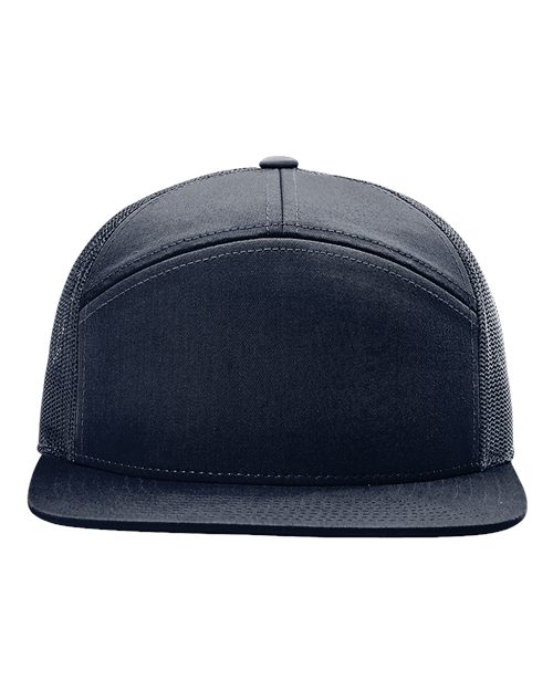 Richardson 168 Seven-Panel Trucker Cap #color_Navy
