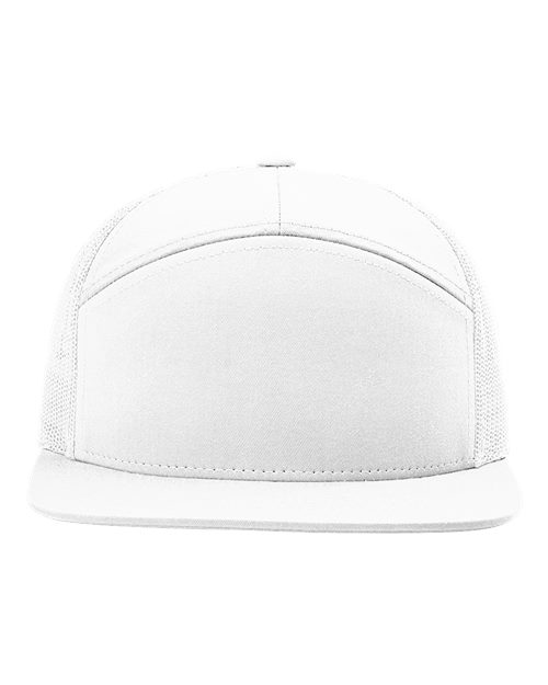 Richardson 168 Seven-Panel Trucker Cap #color_White