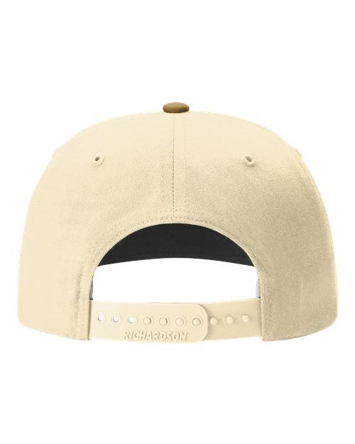 Richardson 312 Twill Back Trucker Cap #color_Heather Grey/ Birch/ Amber Gold