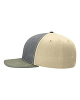 Richardson 312 Twill Back Trucker Cap #color_Heather Grey/ Birch/ Loden