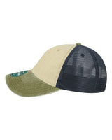 LEGACY DTA Dashboard Trucker Cap #color_Stone/ Olive/ Navy