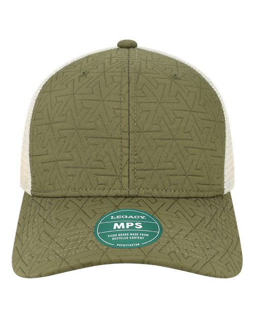 LEGACY MPS Mid-Pro Snapback Trucker Cap #color_Olive Z - Quilted