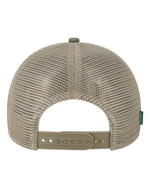 LEGACY MPS Mid-Pro Snapback Trucker Cap #color_Olive/ Dark Olive/ Dark Khaki