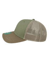 LEGACY MPS Mid-Pro Snapback Trucker Cap #color_Olive/ Dark Olive/ Dark Khaki