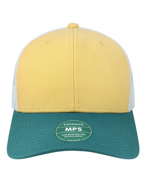 LEGACY MPS Mid-Pro Snapback Trucker Cap #color_Yellow/ Marine/ White