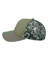 LEGACY MPS Mid-Pro Snapback Trucker Cap #color_Olive/ Grey/ Grey Camo
