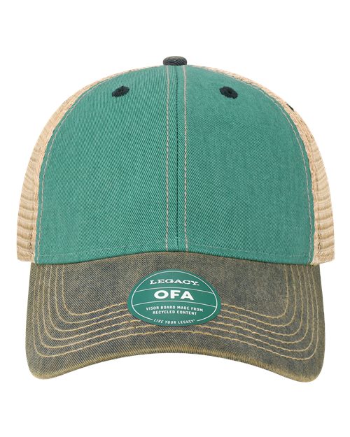 LEGACY OFA Old Favorite Trucker Cap #color_Aqua Blue/ Navy