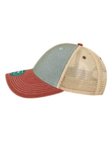 LEGACY OFA Old Favorite Trucker Cap #color_Light Blue/ Cardinal