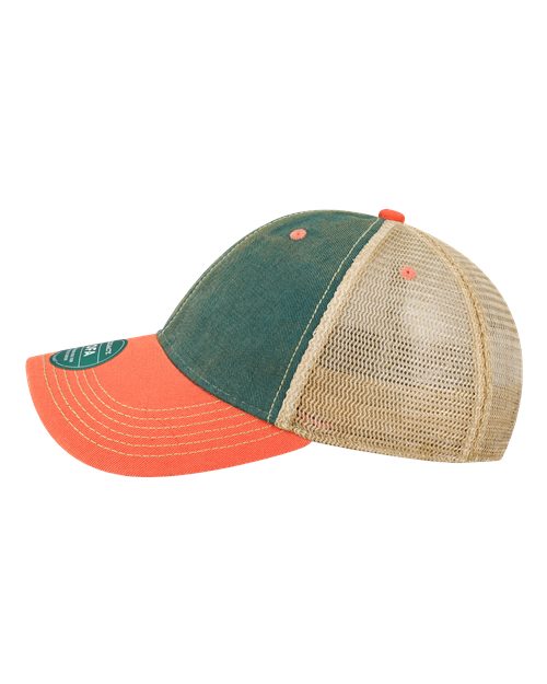 LEGACY OFA Old Favorite Trucker Cap #color_Marine Blue/ Coral
