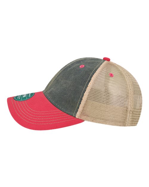 LEGACY OFA Old Favorite Trucker Cap #color_Navy/ Dark Pink