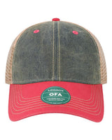 LEGACY OFA Old Favorite Trucker Cap #color_Navy/ Dark Pink