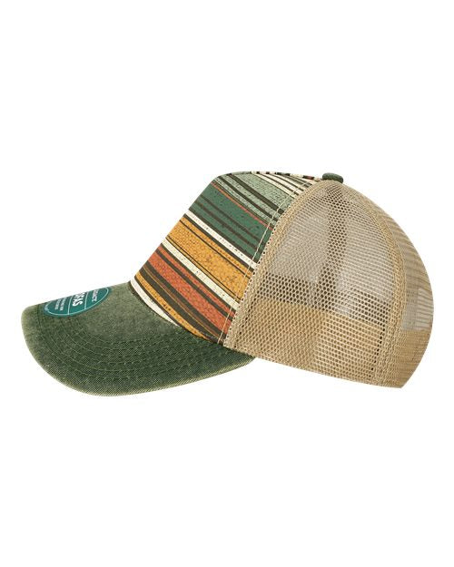 LEGACY OFAFP Old Favorite Five-Panel Trucker Cap #color_Green Stripe