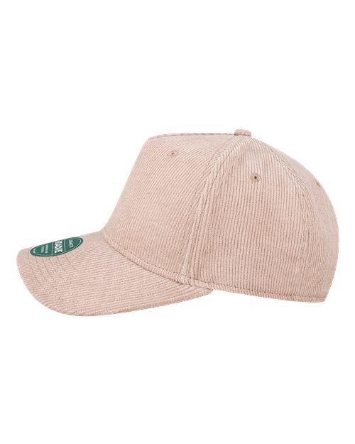 LEGACY ROADIE Five-Panel Trucker Cap #color_Dusty Rose Corduroy