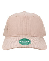LEGACY ROADIE Five-Panel Trucker Cap #color_Dusty Rose Corduroy