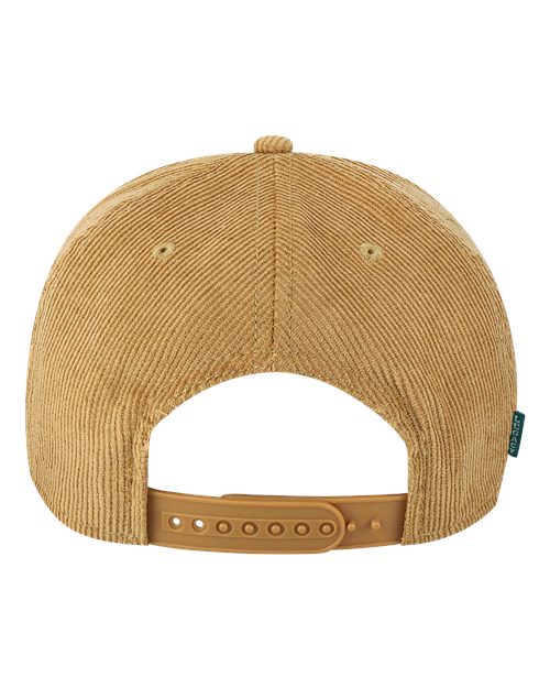 LEGACY ROADIE Five-Panel Trucker Cap #color_Khaki Corduroy
