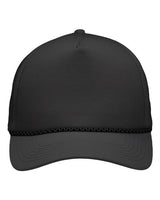 Sportsman SP1300 Five-Panel Rope Heritage Fit Cap #color_Charcoal