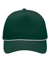 Sportsman SP1300 Five-Panel Rope Heritage Fit Cap #color_Forest Green