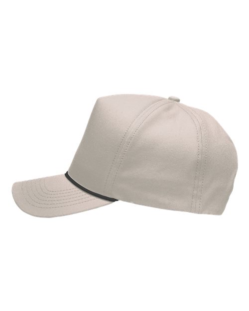 Sportsman SP1300 Five-Panel Rope Heritage Fit Cap #color_Khaki