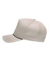 Sportsman SP1300 Five-Panel Rope Heritage Fit Cap #color_Khaki
