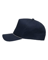 Sportsman SP1300 Five-Panel Rope Heritage Fit Cap #color_Navy