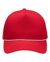 Sportsman SP1300 Five-Panel Rope Heritage Fit Cap #color_Red