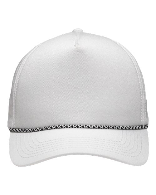 Sportsman SP1300 Five-Panel Rope Heritage Fit Cap #color_White