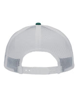 Sportsman SP1450 Traditional Lo-Pro Mesh Back Trucker Fit Cap #color_Chino Forest Green/ White