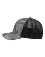 Sportsman SP1450 Traditional Lo-Pro Mesh Back Trucker Fit Cap #color_Grey Camo/ Black