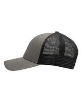Sportsman SP1450 Traditional Lo-Pro Mesh Back Trucker Fit Cap #color_Chino Grey/ Black