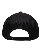Sportsman SP1450 Traditional Lo-Pro Mesh Back Trucker Fit Cap #color_Chino Maroon/ Black