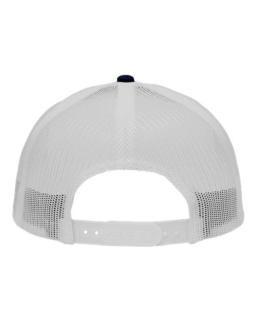 Sportsman SP1450 Traditional Lo-Pro Mesh Back Trucker Fit Cap #color_Chino Navy/ White