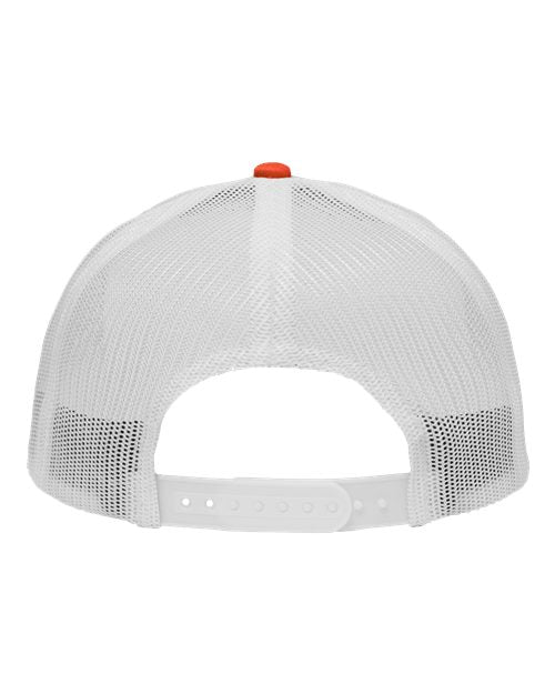 Sportsman SP1450 Traditional Lo-Pro Mesh Back Trucker Fit Cap #color_Chino Orange/ White