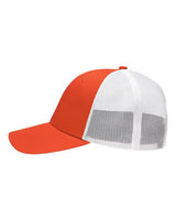 Sportsman SP1450 Traditional Lo-Pro Mesh Back Trucker Fit Cap #color_Chino Orange/ White