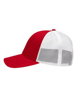 Sportsman SP1450 Traditional Lo-Pro Mesh Back Trucker Fit Cap #color_Chino Red/ White