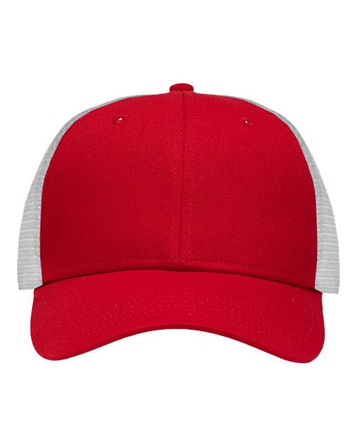 Sportsman SP1450 Traditional Lo-Pro Mesh Back Trucker Fit Cap #color_Chino Red/ White