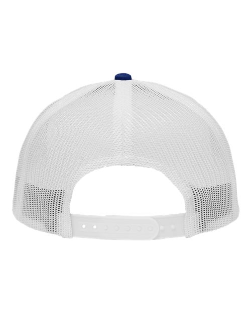 Sportsman SP1450 Traditional Lo-Pro Mesh Back Trucker Fit Cap #color_Chino Royal/ White
