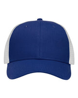 Sportsman SP1450 Traditional Lo-Pro Mesh Back Trucker Fit Cap #color_Chino Royal/ White