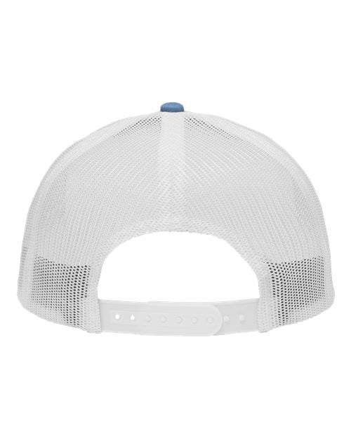 Sportsman SP1450 Traditional Lo-Pro Mesh Back Trucker Fit Cap #color_Chino Sky Blue/ White