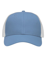 Sportsman SP1450 Traditional Lo-Pro Mesh Back Trucker Fit Cap #color_Chino Sky Blue/ White