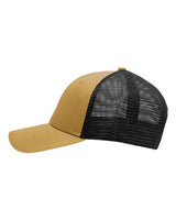 Sportsman SP1450 Traditional Lo-Pro Mesh Back Trucker Fit Cap #color_Chino Vegas Gold/ Black