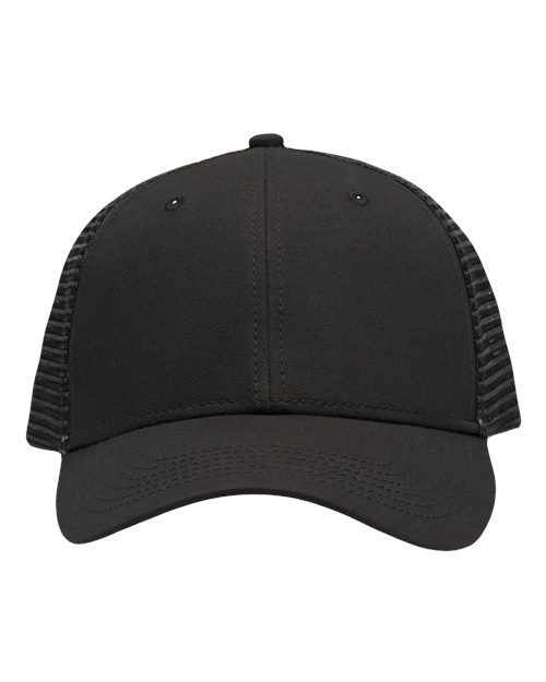 Sportsman SP1450 Traditional Lo-Pro Mesh Back Trucker Fit Cap #color_Chino Charcoal/ Black