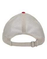 Sportsman SP1750 Mesh Dad Hat Fit #color_Red/ Stone