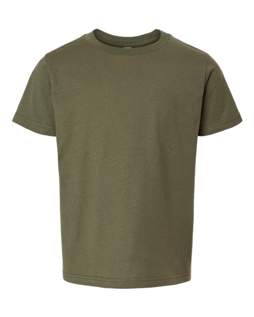 Tultex 235 Youth Fine Jersey T-Shirt #color_Military Green