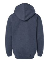 Tultex 320Y Youth Hooded Sweatshirt #color_Heather Denim