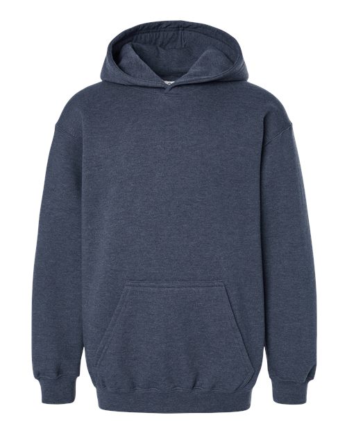 Tultex 320Y Youth Hooded Sweatshirt #color_Heather Denim