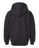 Tultex 320Y Youth Hooded Sweatshirt #color_Heather Graphite